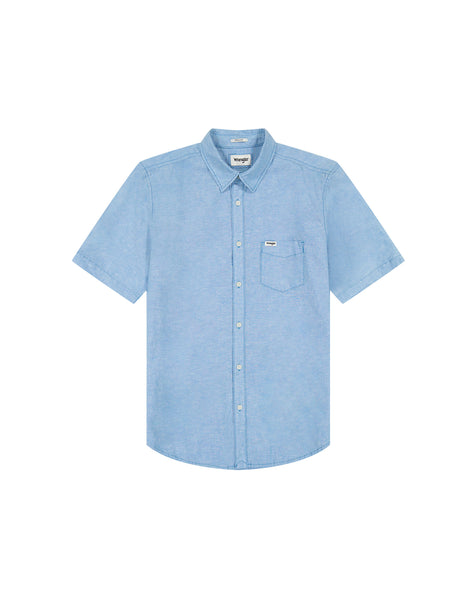 Wrangler - Pacific Blue Short Sleeve Shirt 112362731