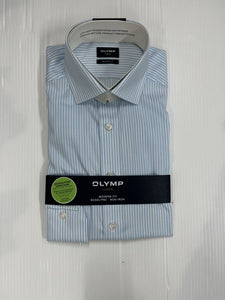 Olymp - Blue Striped Long Sleeve Shirt 1216 64 11