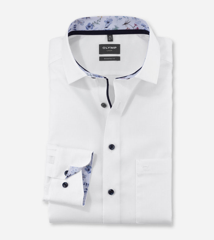 Olymp - White Long Sleeve Shirt 1206 74 00