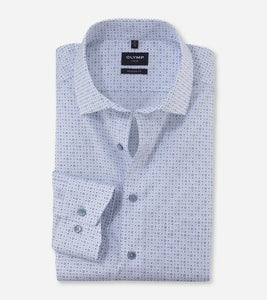 Olymp - White Pattern Long Sleeve Shirt 1212 74 00