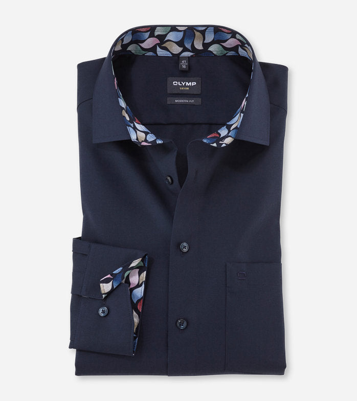 Olymp - Navy Long Sleeve Shirt 1260 74 08