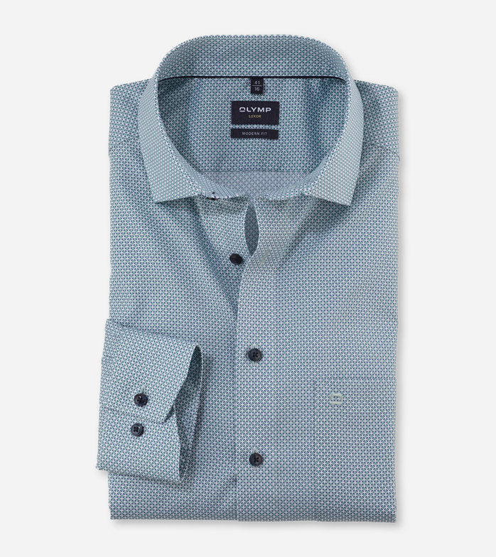 Olymp - Green Long Sleeve Shirt 1264 74 45