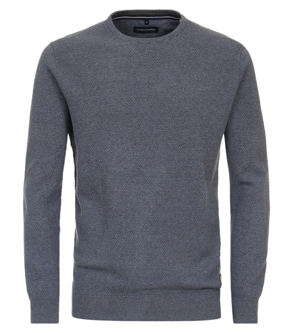 Casa Moda - Vintage Indigo Crewneck Knitwear 444185800 132