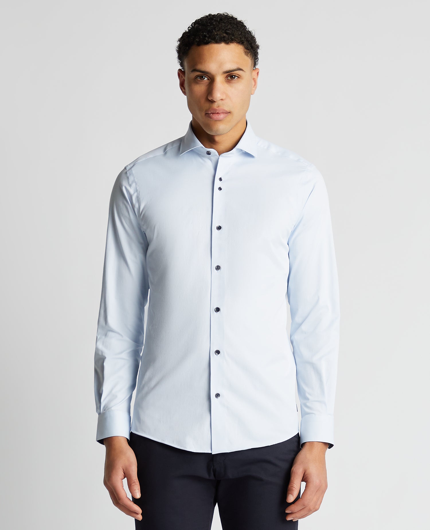 Remus Uomo - Light Blue Long Sleeve Shirt 13140 21