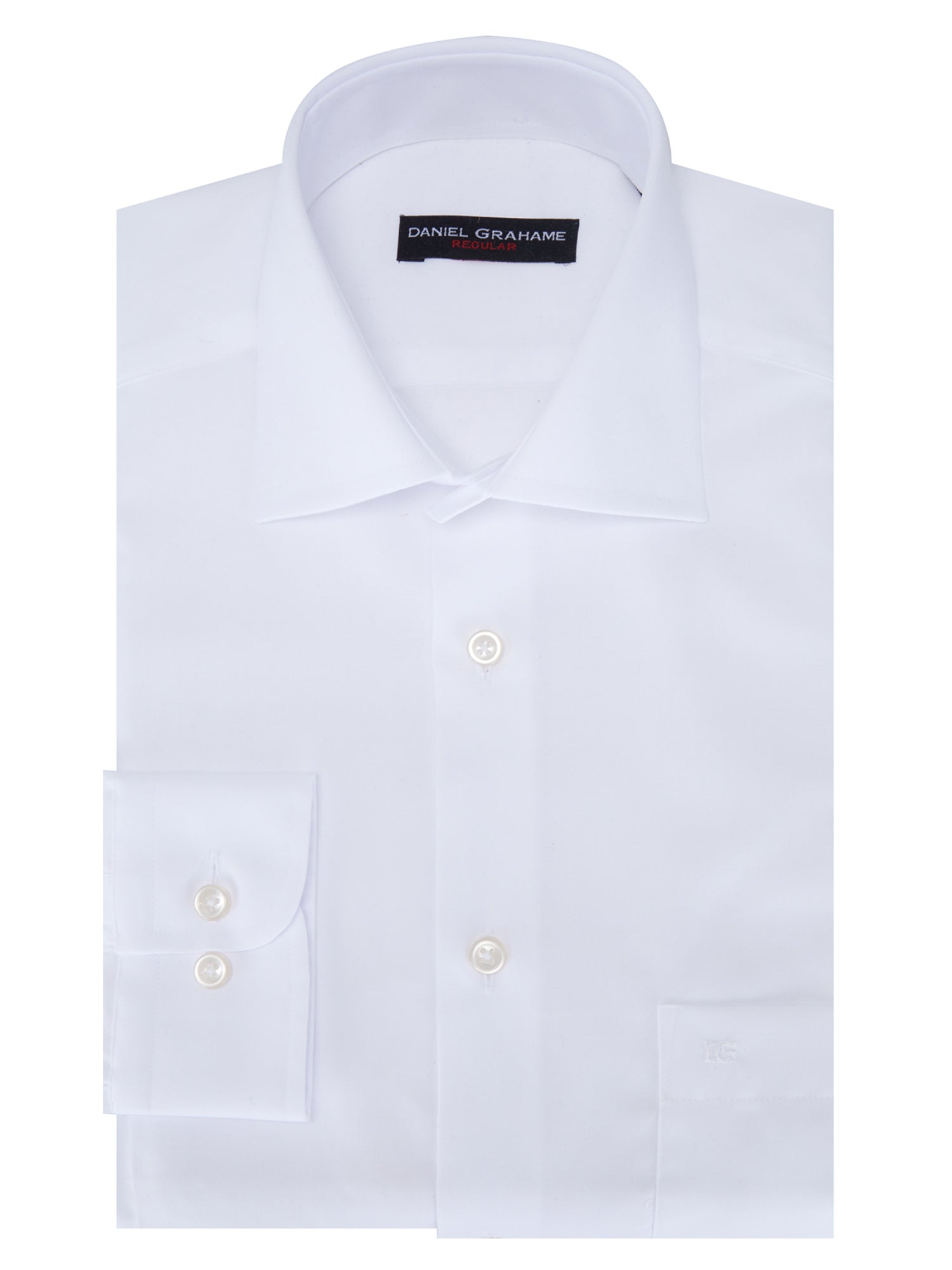 Daniel Grahame - White Geneva Long Sleeve Formal Shirt 15655 01