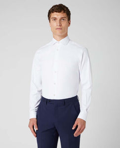 Remus Uomo - White Tapered Fit Long Sleeve Shirt 18626 01