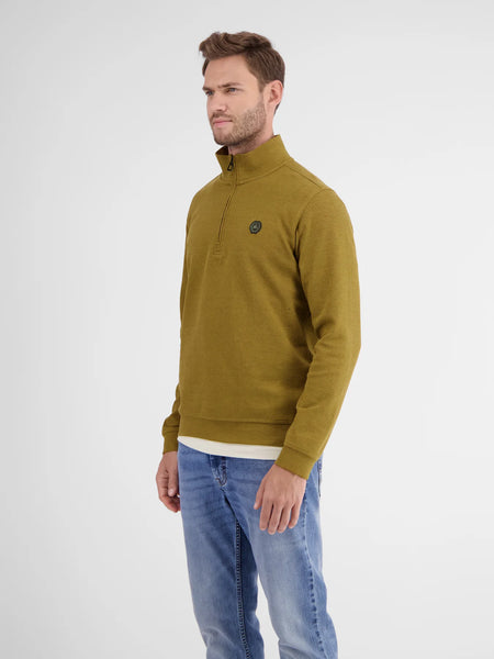 Lerros - Quarter Zip Sweatshirt Dried Tobacco 2384402 753