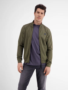 Lerros - Aged Olive Zip Up Sweatshirt 2384503 659