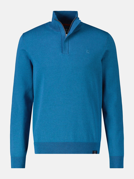 Lerros - Vivid Blue Quarter Zip Knitwear 23N5433 449