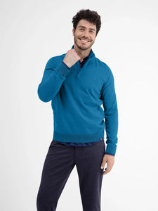 Lerros - Vivid Blue Quarter Zip Knitwear 23N5433 449