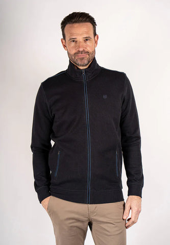 Pre End - Jimmy Navy Zip Cardigan 100351 7087