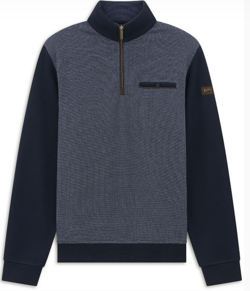 BUGATTI - QUARTER ZIP  SWEATSHIRT -  8550 - 25058F - 390.