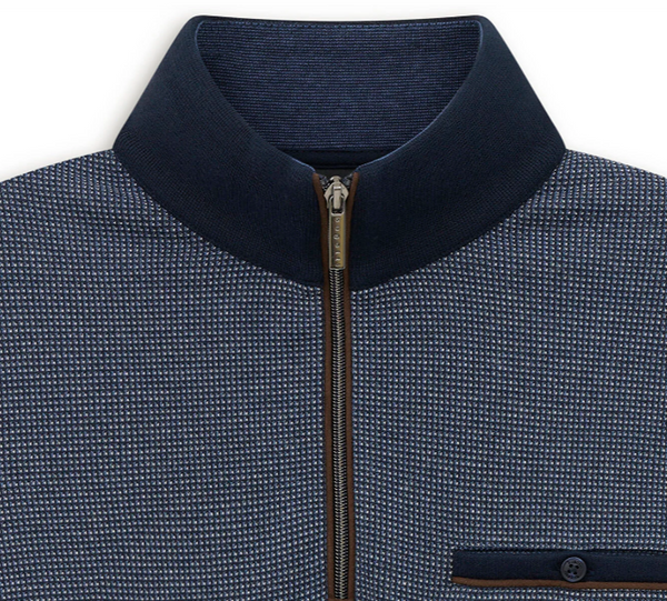 BUGATTI - QUARTER ZIP  SWEATSHIRT -  8550 - 25058F - 390.