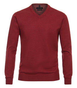 Casa Moda - Dark Roan v Neck Knitwear 004430 449