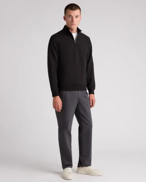 REMUS UOMO - BLACK QUARTER ZIP - 58901 - 00