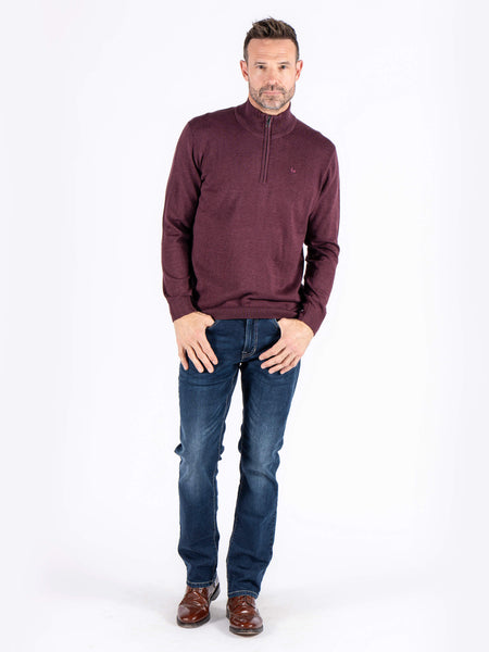 PRE END MALCOM WINETASTING MELANGE QUARTER ZIP