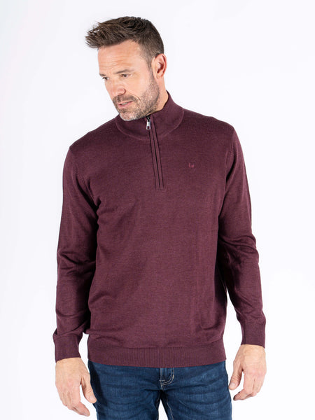 PRE END MALCOM WINETASTING MELANGE QUARTER ZIP