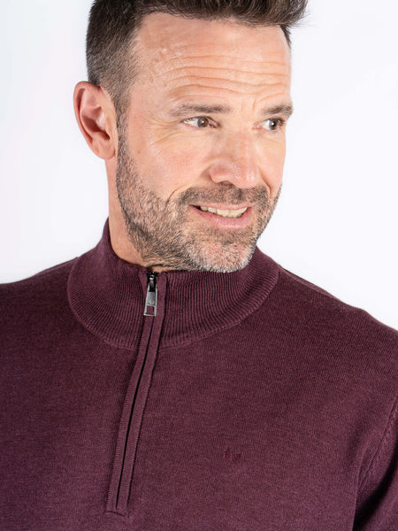 PRE END MALCOM WINETASTING MELANGE QUARTER ZIP