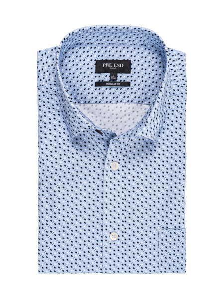 PRE - END - OSCAR LONG SLEEVE SHIRT - 6000254 - BRUNNERA BLUE