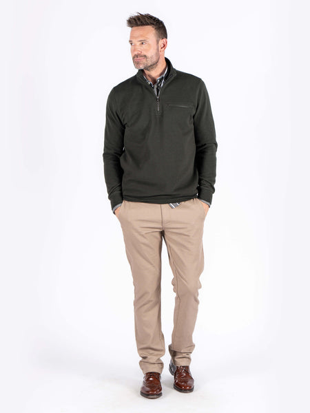 Pre End - TONY - QUARTER ZIP - ROISIN GREEN - 6000281