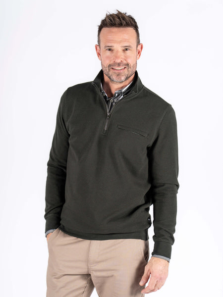 Pre End - TONY - QUARTER ZIP - ROISIN GREEN - 6000281