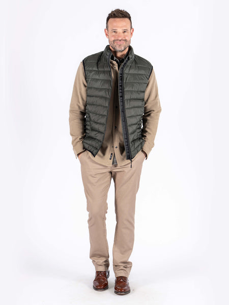 PRE - END GREEN TIMBER VEST GILET - 6000395 - ROISIN GREEN