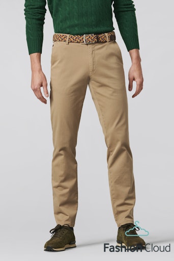 Meyer - Camel Oslo Fit Cotton Trousers 9-316 42