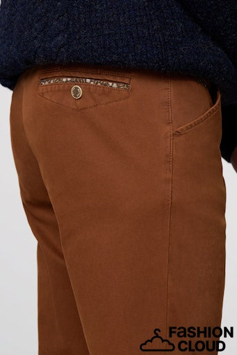 Meyer - Rust Chicago Fit Cotton Trousers 2-5615 44