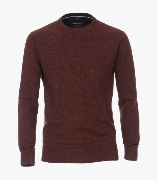 Casa Moda - Rust Microweave Crewneck Knitwear 413705800 484