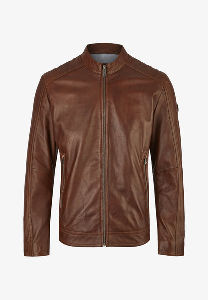 Bugatti - Cognac Leather Blouson Jacket 223002