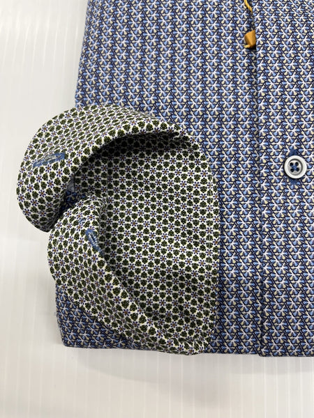 White Label - 82211 -  Blue Geo Stripe Shirt