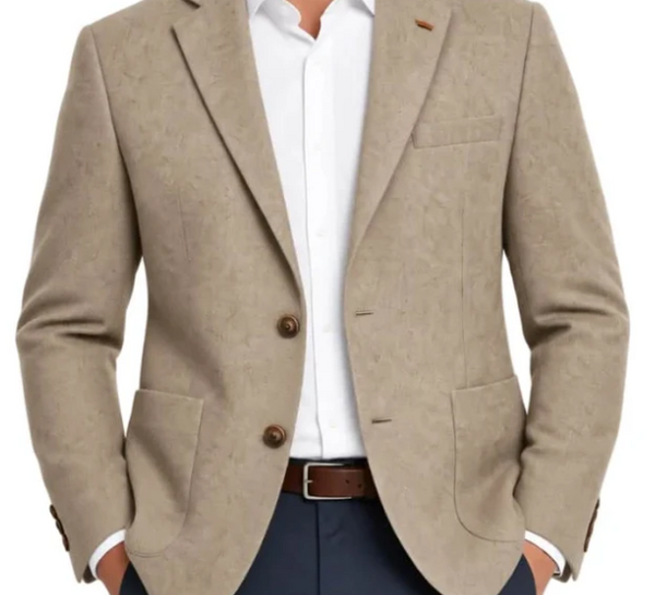 WHITE LABEL - BEIGE TWILL TAPERED JACKET - 85133.