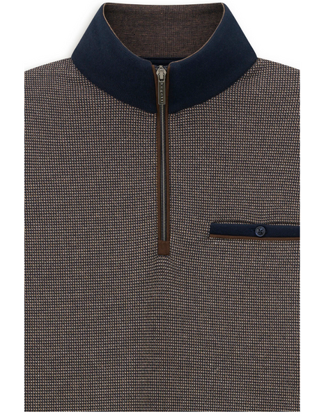 BUGATTI - QUARTER ZIP  SWEATSHIRT - 8550 - 25058F - 60.