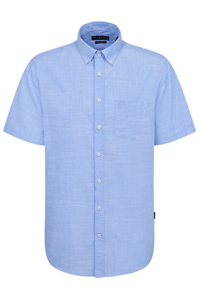 Bugatti Shirt - Light Blue Short Sleeve Shirt 9450 78330C 320