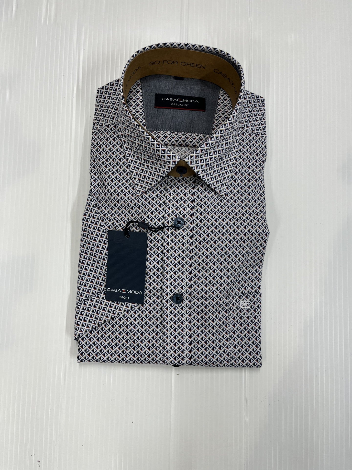 Casa Moda -  Navy Short Sleeve Shirt 954391800 101