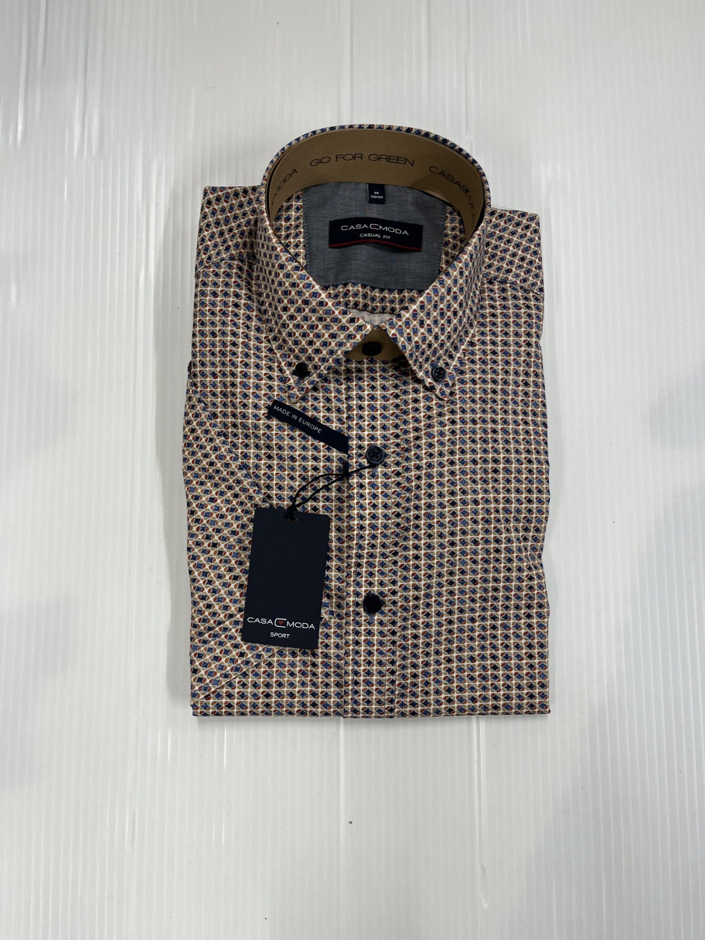 Casa Moda -  Brown Short Sleeve Shirt 954392400 400