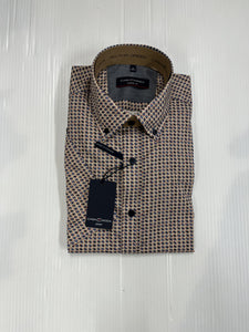 Casa Moda -  Brown Short Sleeve Shirt 954392400 400