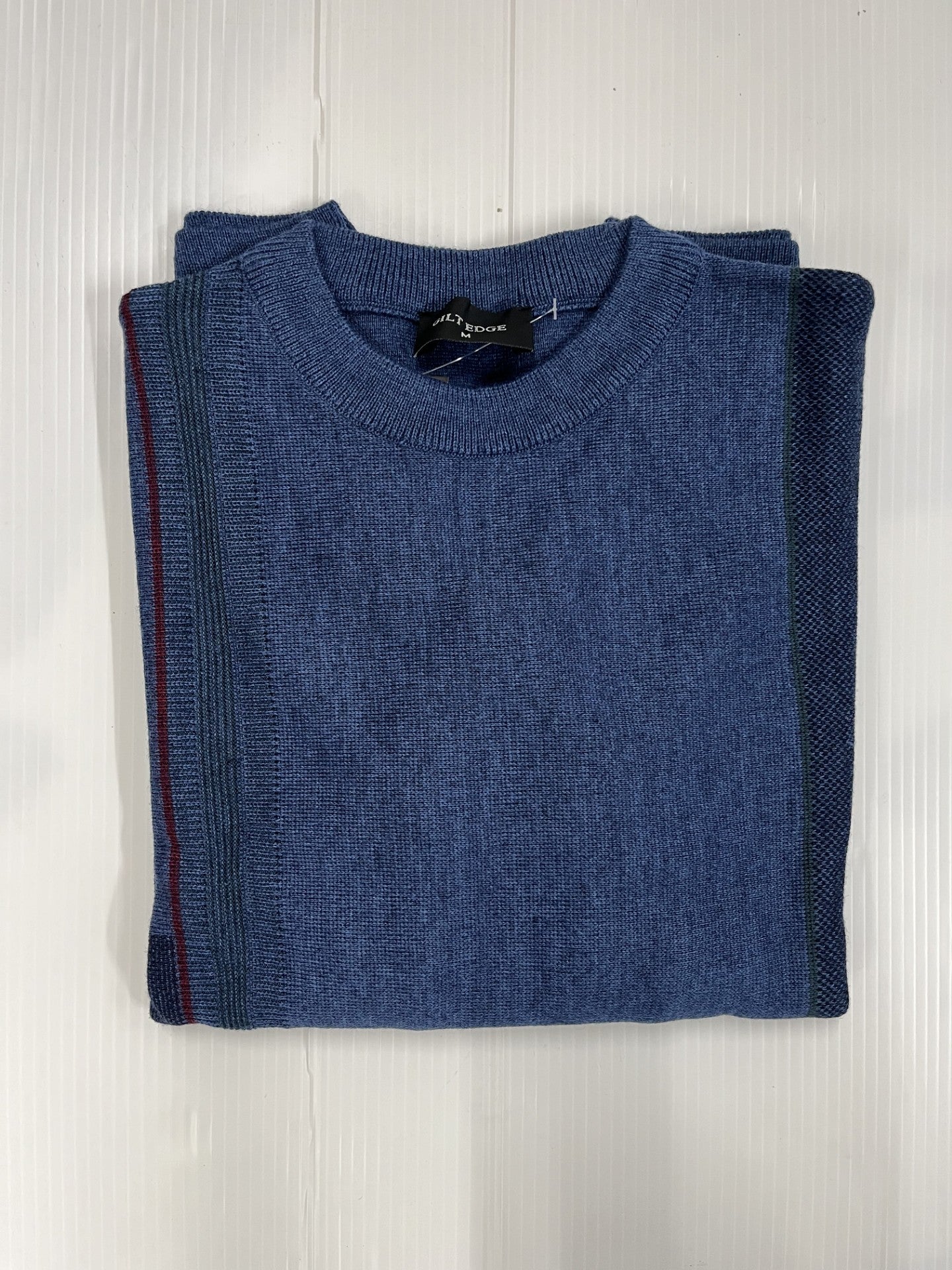 Gilt Edge - Crewneck Denim Knitwear 9615