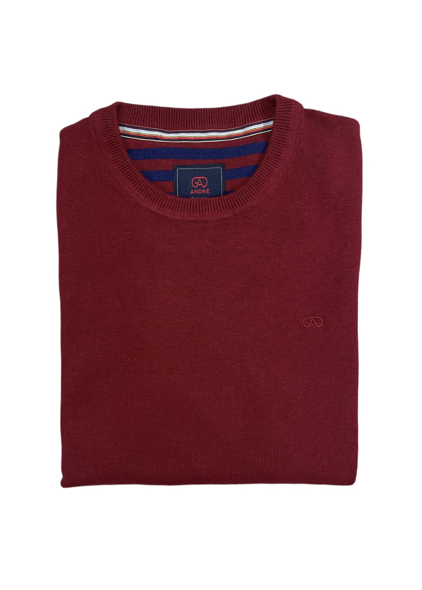 Andre - Achill Merlot Crewneck Knitwear