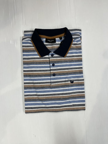 Pre End - Alwin Star Blue Polo Shirt 100467 7125