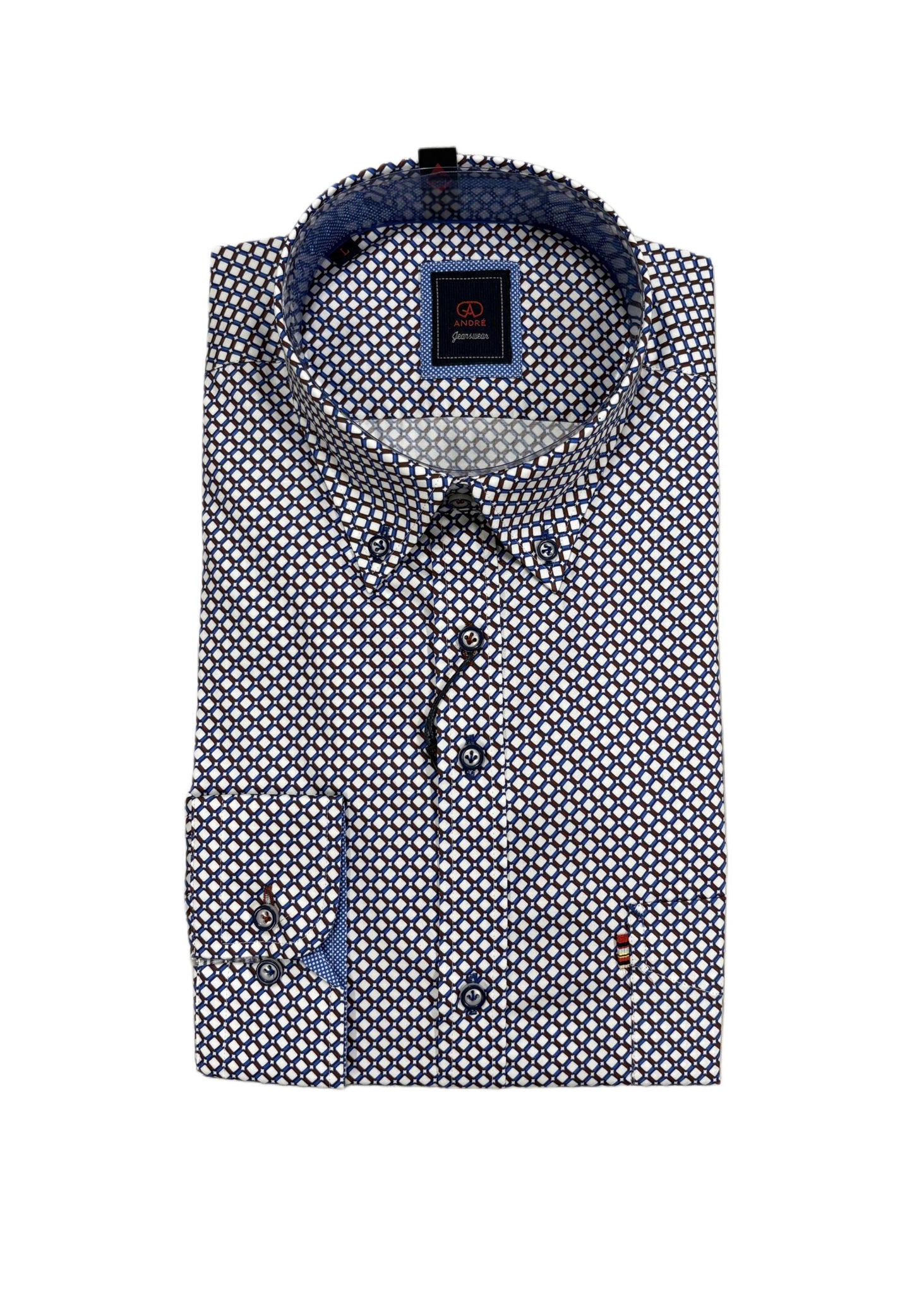 Andre - Virginia Rust Long Sleeve Shirt