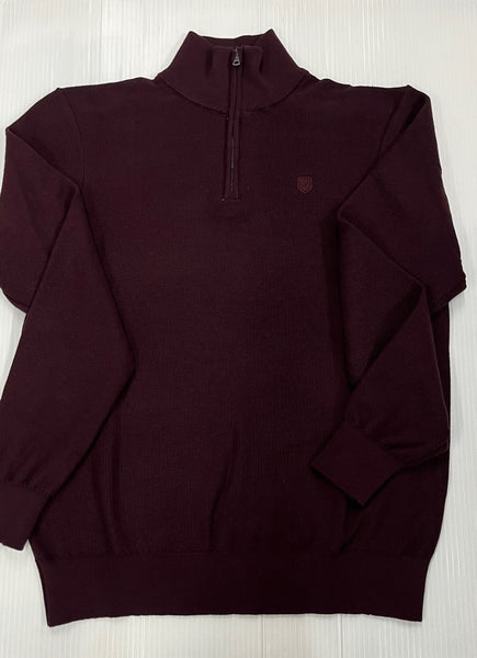 Tommy Bowe - XV Kings - Arctic Wolves - Plummed -  Quarter Zip Knitwear