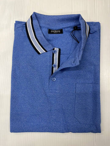 Pre End - Aspen Water Blue Polo Shirt 100457 7114