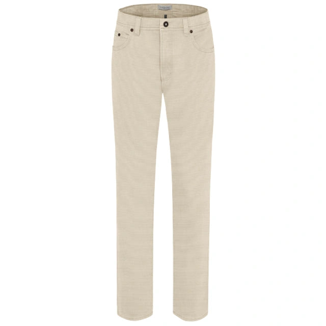 Bugatti - Beige Stretch Cotton Chinos 56567A 40