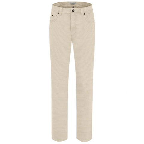 Bugatti - Beige Stretch Cotton Chinos 56567A 40