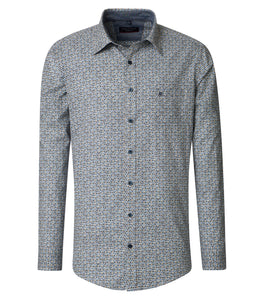 Casa Moda - Blue Casual Fit Shirt 454390400 100