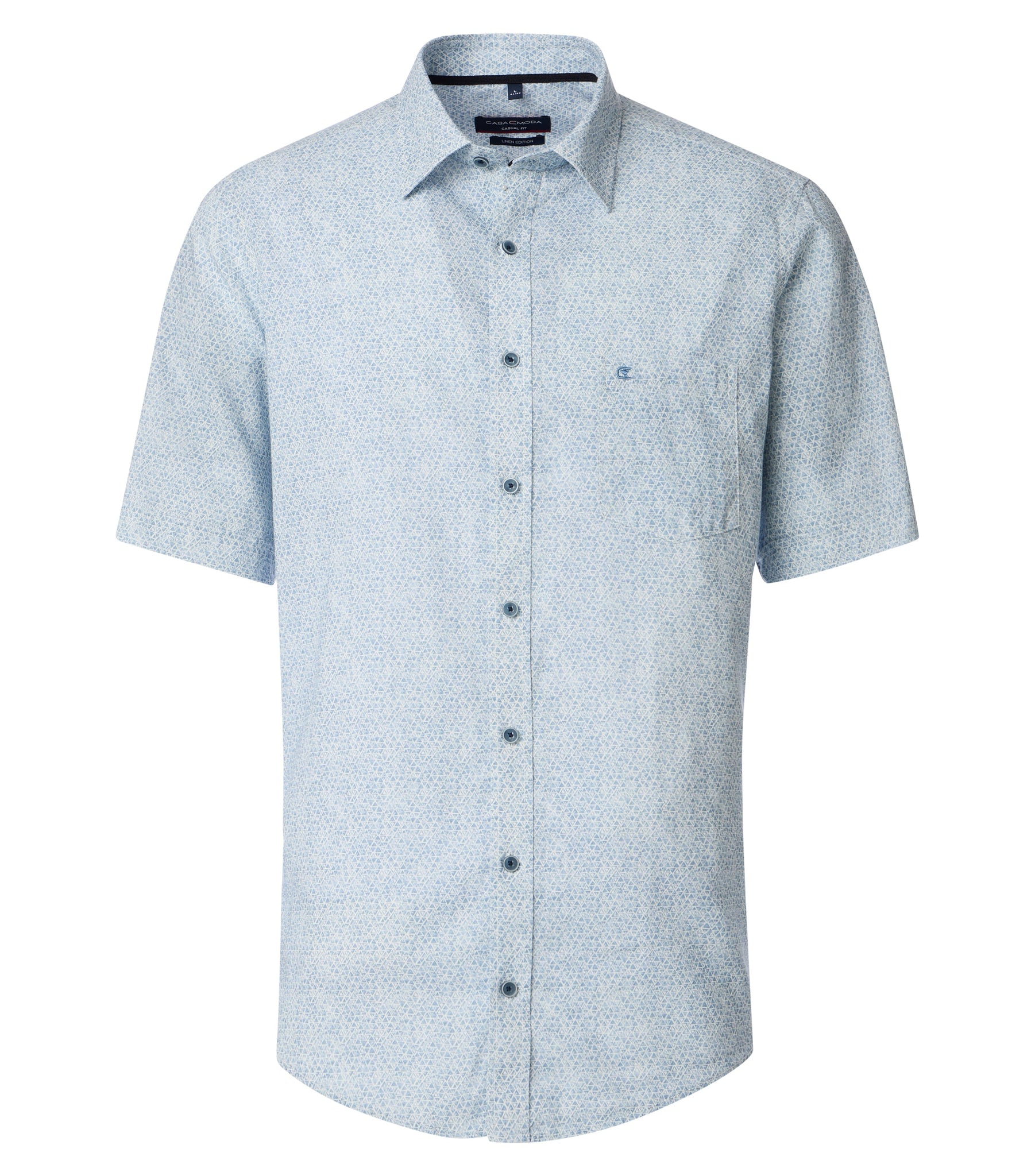 Casa Moda -  Blue Short Sleeve Shirt 954405700 100