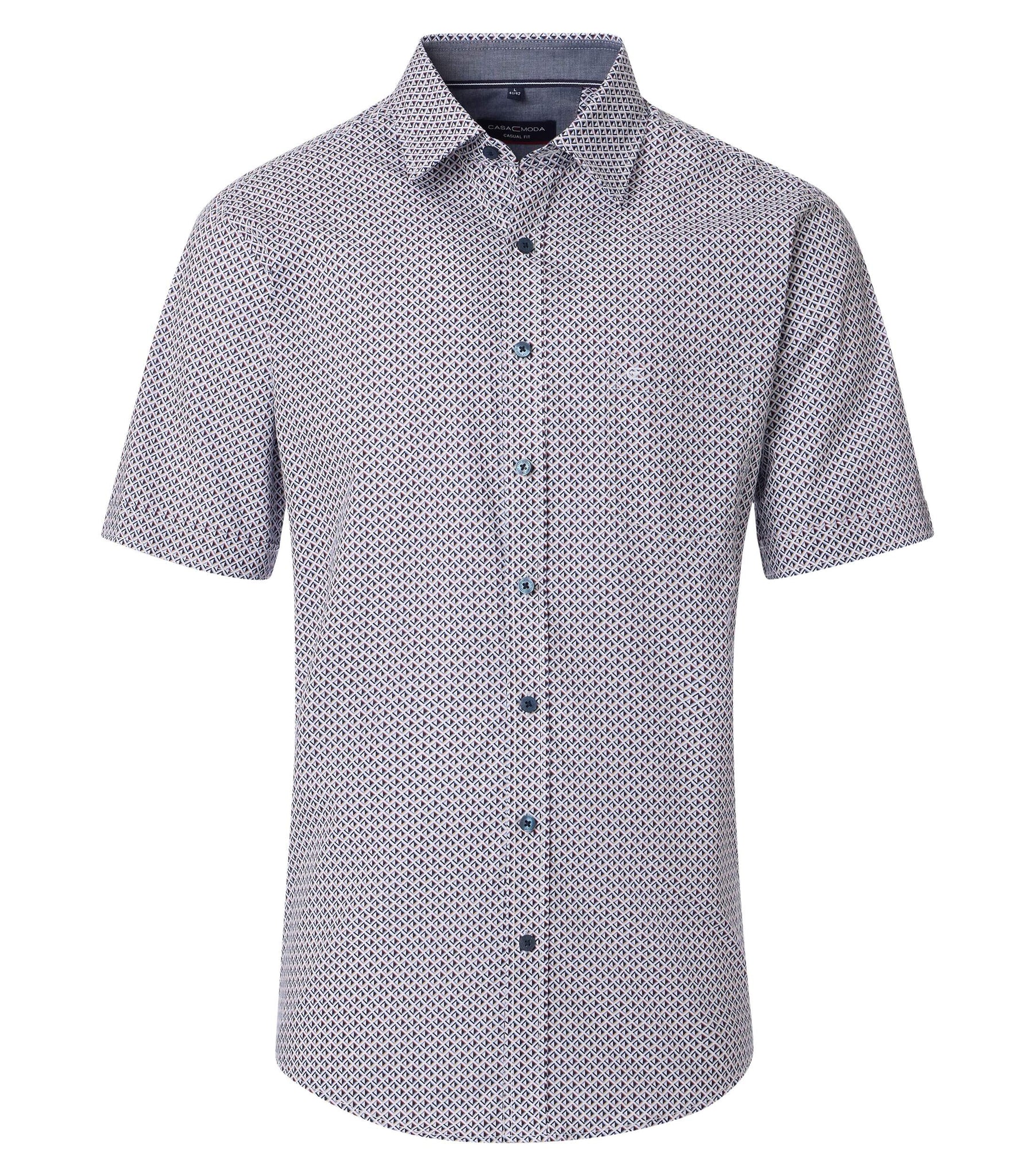 Casa Moda -  Navy Short Sleeve Shirt 954391800 101