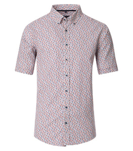 Casa Moda -  Red Short Sleeve Shirt 954405800 400