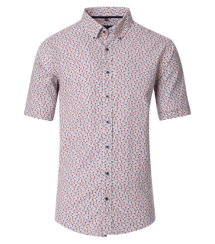 Casa Moda -  Red Short Sleeve Shirt 954405800 400